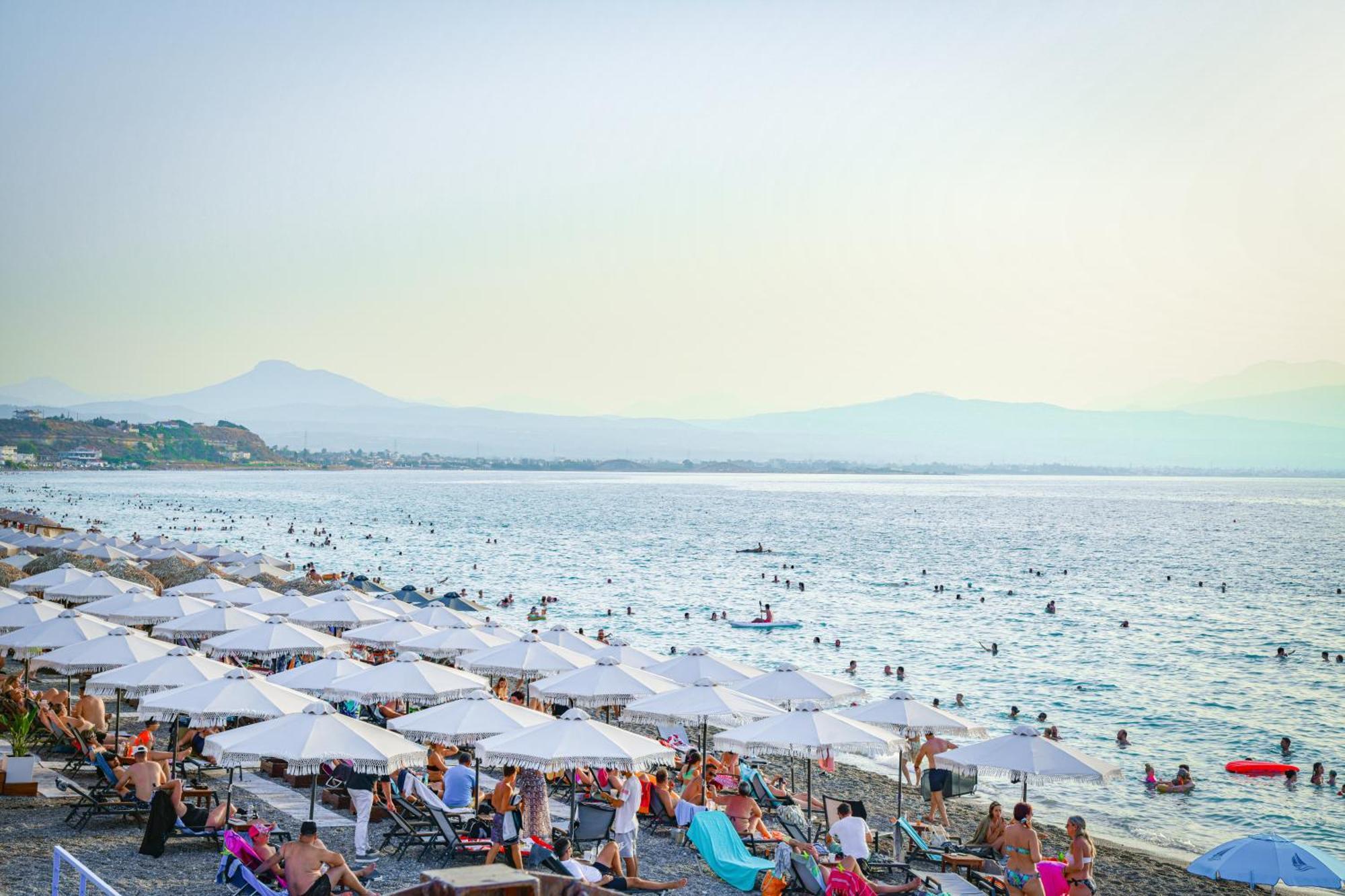 Beach Blue Villa Corinth 外观 照片
