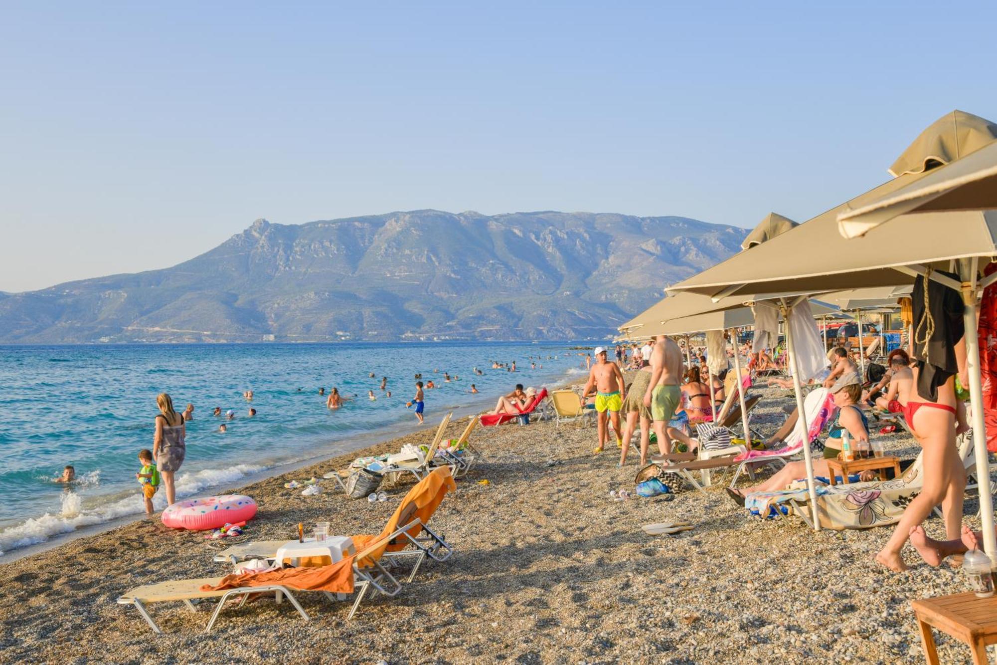 Beach Blue Villa Corinth 外观 照片